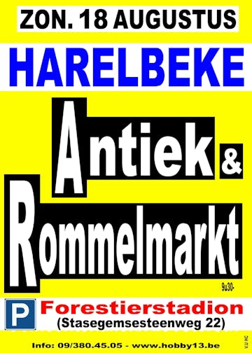 Antiek & Rommelmarkt te Harelbeke