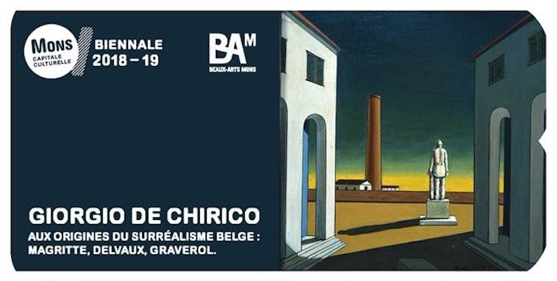 Giorgio de Chirico, Place d’Italie avec statue, ca 1965-1970, huile sur toile, 40 x 41,5 cm, Musée d’Art moderne de la Ville de Paris © Musée d'Art Moderne/Roger-Viollet