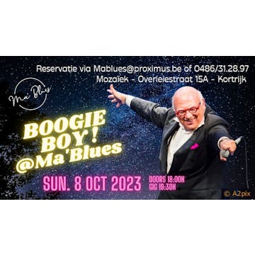 Ma'BluesCafé met Boogie Boy
