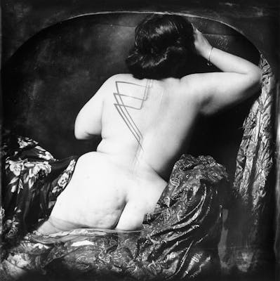 Joël-Peter Witkin. Courbet in Rejlander’s Pool, New Mexico, 1985
