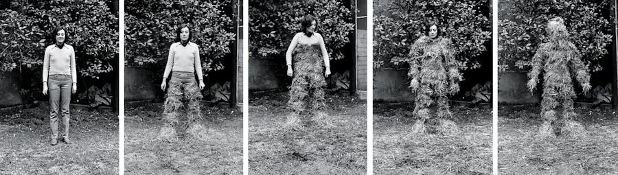 Relationship: The Body’s Relationship with Natural Elements. The Body Covered with Straw, 1975 