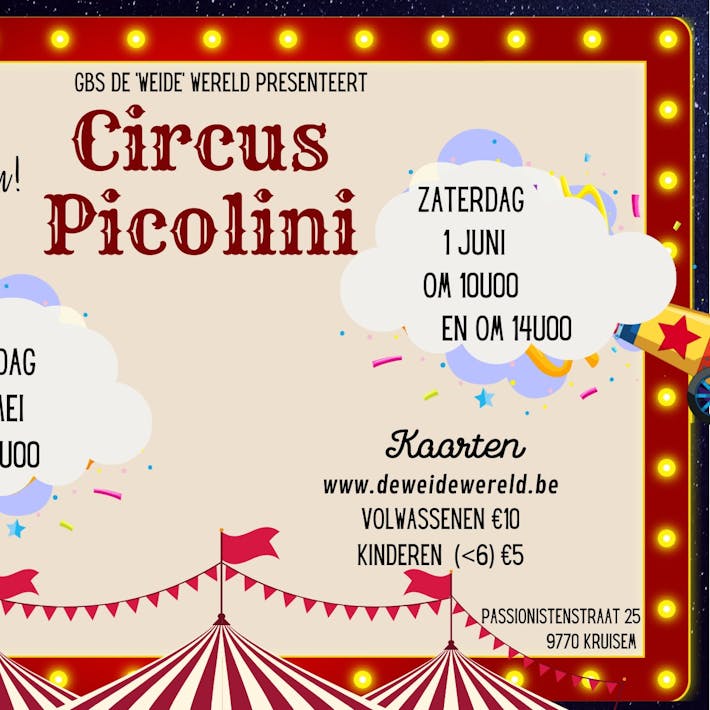 schoolfeest met circus Picolini