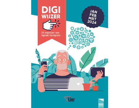 Dit is het beeld van de Lierse Digibank. Onze 3-maandelijkse digi-wijzer met het volledige aanbod kan je herkennen aan dit beeld op de cover.