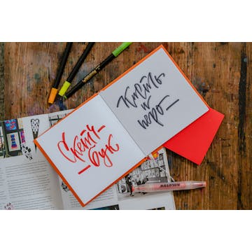Creatief Handletteren Brushpennen en kleur, Myriam Lievens, Witruimte