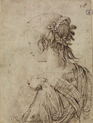 Jacob de Gheyn II, Studie van een meisje op de rug gezien