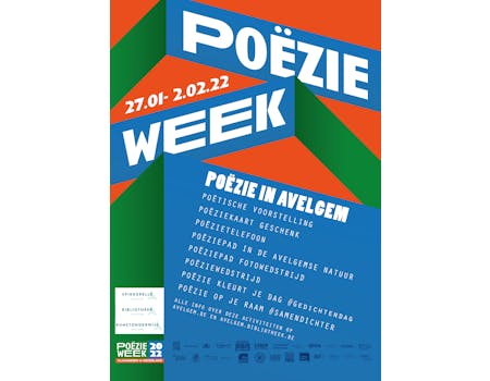 Poëzieweek 2022 affiche Avelgem