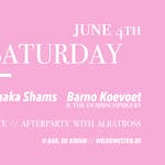 Sinxen Saturday: Shaka Shams, Barno Koevoet & Klakmatrak