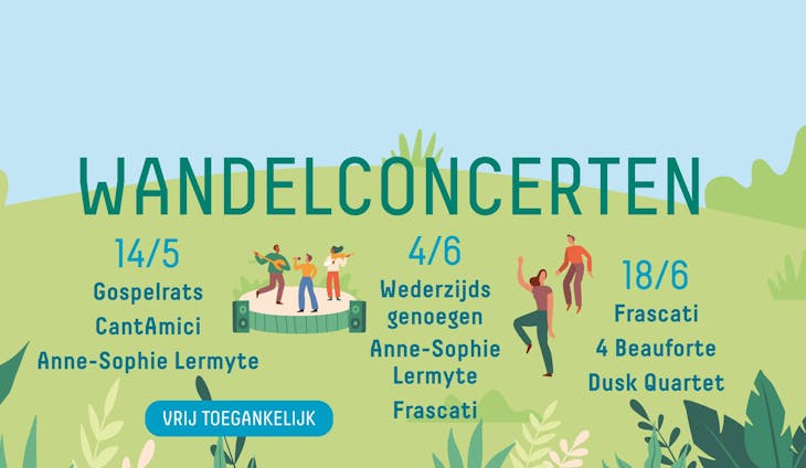 Wandelconcert Kessel-Lo: Wederzijds Genoegen / Anne-Sophie Lermyte / Frascati (gratis) + Astrid Stockman (5 euro)