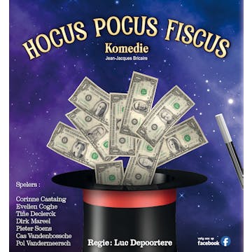 Taal & Kunst Kortrijk ON TOUR met de komedie "Hocus Pocus Fiscus"