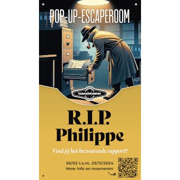 Pop-up-Escaperoom R.I.P. Philippe