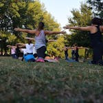 Yoga in het park
