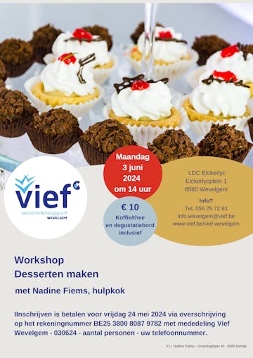 workshop 'Desserten maken'