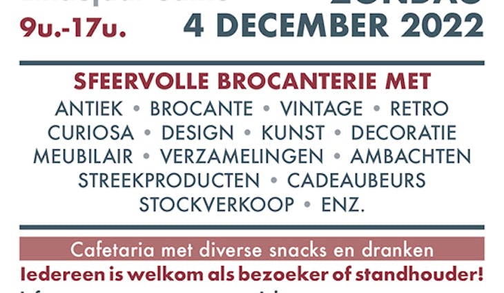Brocanterie Indoor Leuven - Eindejaar editie